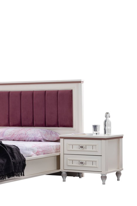 Hanah Home Ezgi Mesita de Noche Crema Claro Hanah Home Ezgi Mesita de Noche Crema Claro
